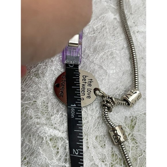 Grandmother / Grandson Saying Silver Tone Snake Chain Bracelet - Picture 6 of 7